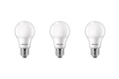 Lyskilder - Philips LED pære Standard 4,9W/827 (40W) Mat 3-pak E27 - 929003540253