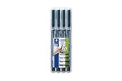 Skrive- og Tegneværktøjer - Staedtler Lumocolor Promo Etui 4 Ass Stregb/Boks - 31-9WP4GS