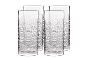 Borddækning - Luigi Bormioli Ølglas/longdrinkglas Mixology textures 48 cl 4 stk - 17366