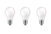 Lyskilder - Philips LED pære 7W/827 (60W) Mat 3-pak E27 - 929001243033
