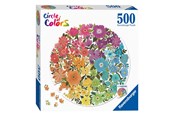 Puslespil - Ravensburger Circle of Colours Puzzles - Flowers 500pcs. - 171675
