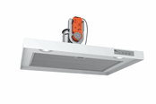 Emhætter - THERMEX Airslim, 600 mm, Centralventilation, Hvid - 530.23.1001.2
