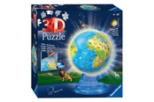 Puslespil - Ravensburger Light Up Children's World Map 3D Puzzle 180pc 3D Puslespil - 112883