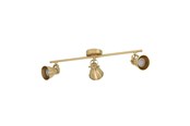 Lamper - EGLO SERAS spot GU10 3x240lm, børstet messing - 900172
