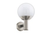 Smart Home - EGLO CONNECT.Z NISIA SMART udendørs e27 væglampe rustfrit stål/hvid M/FARVER(RGB) OG TUNABLE WHITE - 900265