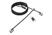 Systemtilbehør (kølepasta mv.) - Kensington MicroSaver 2.0 Keyed Twin Laptop Lock - Master Keyed - K65099EUM