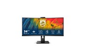 Skærm - 34" Philips 5000 Series 34B1U5600CH - 3440x1440 (UWQHD) - 120Hz - VA - 100W USB-C - KVM switch - 34B1U5600CH/00