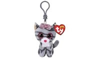Dukke, bamse og udstyr - Ty Beanie Boo Clips - Kiki Grey Striped Cat 7cm - 2005116