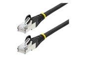 Netværkskabel - StarTech.com 10m CAT6a Ethernet Cable - Black - Low Smoke Zero Halogen (LSZH) - Sort - 10m - NLBK-10M-CAT6A-PATCH