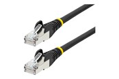 Netværkskabel - StarTech.com 50cm CAT6a Ethernet Cable - 50 cm - black - Sort - 0.5m - NLBK-50C-CAT6A-PATCH