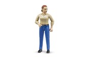 Legetøjsbil - Bruder Woman, light skin, blue jeans - BR60408