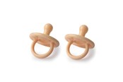 Baby Udstyr - Filibabba Silicone pacifier 2-pack - Peach - FI-01668