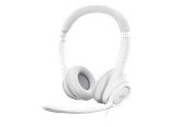 Hovedtelefoner/headset - Logitech H390 USB Computer Headset - White - 981-001286
