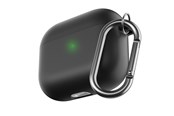 Hovedtelefoner/headset - KeyBudz HyBridShell Series Keychain Case - Premium hard shell triple layer case for your Airpods 3 - AP3_S2_BLK