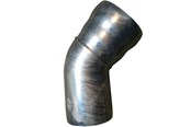 Afløb - GM-X DN80 90 mm bøjning 45gr. Galvaniseret - E10045080