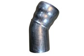 Afløb - GM-X DN80 90 mm bøjning 30gr. Galvaniseret - E10030080