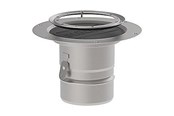 Afløb - Blücher membranunderdel med stålklemring lodret Ø110 mm udløb. Rustfrit stål - 440.226.110
