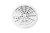 Afløb - Purus Rund hvid  rist Ø152 mm med udskæring - 153818-152