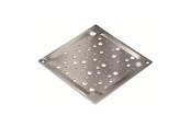 Afløb - Blücher Square Oslo rist til gulvafløb 140x140 mm. Rustfrit stål - 610.155.426
