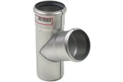 Afløb - Blücher EuroPipe grenrør 68°. 110 mm. Rustfrit stål - 829.110.110