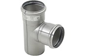 Afløb - Blücher EuroPipe grenrør 87.5°. 75/75 mm syrefast stål - 830.075.075 S