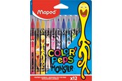 Skrive- og Tegneværktøjer - Maped Color'Peps Monster tusser 12 stk. - 845400