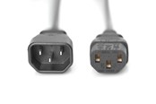 Strømkabel (ekstern) - DIGITUS Power Cord Extension Cable - 1.2m - AK-440201-012-S
