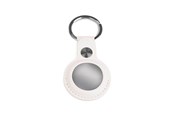 Mobil - Andet Tilbehør - Light Solutions Airtag Nøglering - Læder - Hvid - 5714255006827