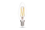 Lyskilder - HiluX LED pære K2 Kerte 5,2W/927 (40W) Klar Dæmpbar E14 - 5714255004991