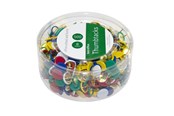 Skrivebordstilbehør - b.n.t/office Flade Tegnestifter 500 Stykk Assorterade Farver - 746450