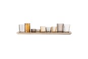 Boligindretning - Bloomingville Sanga Tray w/Votive - Dark Brown - Set of 10 - 27404487