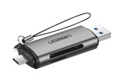 Hukommelseskort - adapter og kortlæser - UGREEN USB 3.0 TypeA & C Card Reader - 50706