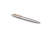 Skrive- og Tegneværktøjer - Parker Jotter-gelépen | rustfrit stål med detaljer i guld | medium spids sort blæk (0,7 mm) - 2020672