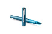 Skrive- og Tegneværktøjer - Parker Vector XL Rollerball Pen | Metallisk blågrøn lak på messing | Fin spids med sort blækpåfyldning | Gaveæske - 2159776