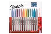 Skrive- og Tegneværktøjer - Sharpie Permanente Markers | Mystic Gem Special Edition | Fin spids | Assorterede farver | 12 Stk - 2157681
