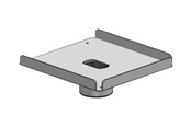 Vægbeslag, AV-Beslag & AV-Møbler - Ergonomic Solutions SpacePole Essentials - mounting component - for printer - black - Max - recommended for - SPV3105-02