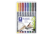 Skrive- og Tegneværktøjer - Staedtler Lumocolor Perm S 0,4mm 8 ass/boks - 313 WP8