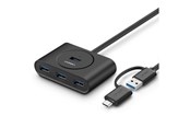 USB hub - UGREEN USB 3.0 Hub with USB-A & USB-C Port USB hub - USB 3.0 - 4 ports - Sort - 40850
