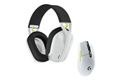 Mus - Logitech Wireless Gaming Combo - BLACK+WHITE+LIME - Gaming Mus - Optisk - 6 knapper - Hvid - 981-001230