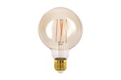 Lyskilder - EGLO LED pære G95 Globe 4W/822 350 lumen amber E27 - 110053