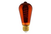 Lyskilder - EGLO LED pære ST64 Spiral 4W/820 30 lumen kobber dæmpbar E27 - 110094