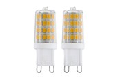 Lyskilder - EGLO LED pære SMD 3W/840 320 lumen 2-pak G9 - 110155