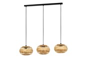Lamper - EGLO AMSFIELD 1 langbordspendel, natur - 43863