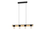 Lamper - EGLO BAILRIGG langbordspendel, sort/brun - 43902