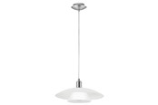 Lamper - EGLO BRENDA pendel Ø395 mm, hvid/børstet stål - 87052