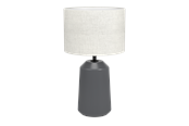 Lamper - EGLO CAPALBIO bordlampe, grå/natur - 900824
