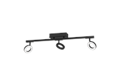 Lamper - EGLO CARDILLIO spotskinne 3L, sort - 900515