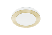 Lamper - EGLO LED CARPI væg/loftlampe, hvid/børstet messing - 900369