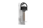 Lamper - EGLO Carraro Udendørs Væg E27 Sort/Betonlook/Klar - 900286