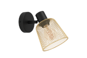 Lamper - EGLO COSLADA spot, sort/messing - 900693